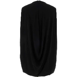 FITTED MINI DRESS W/ DRAPE BACK