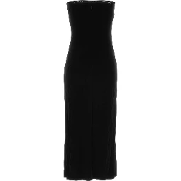 HIGH-LOW STRAPLESS DRESS