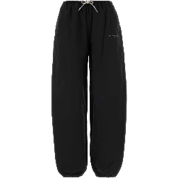 MID-RISE TRACK PANT W/ RHINESTONE DRAWCORD