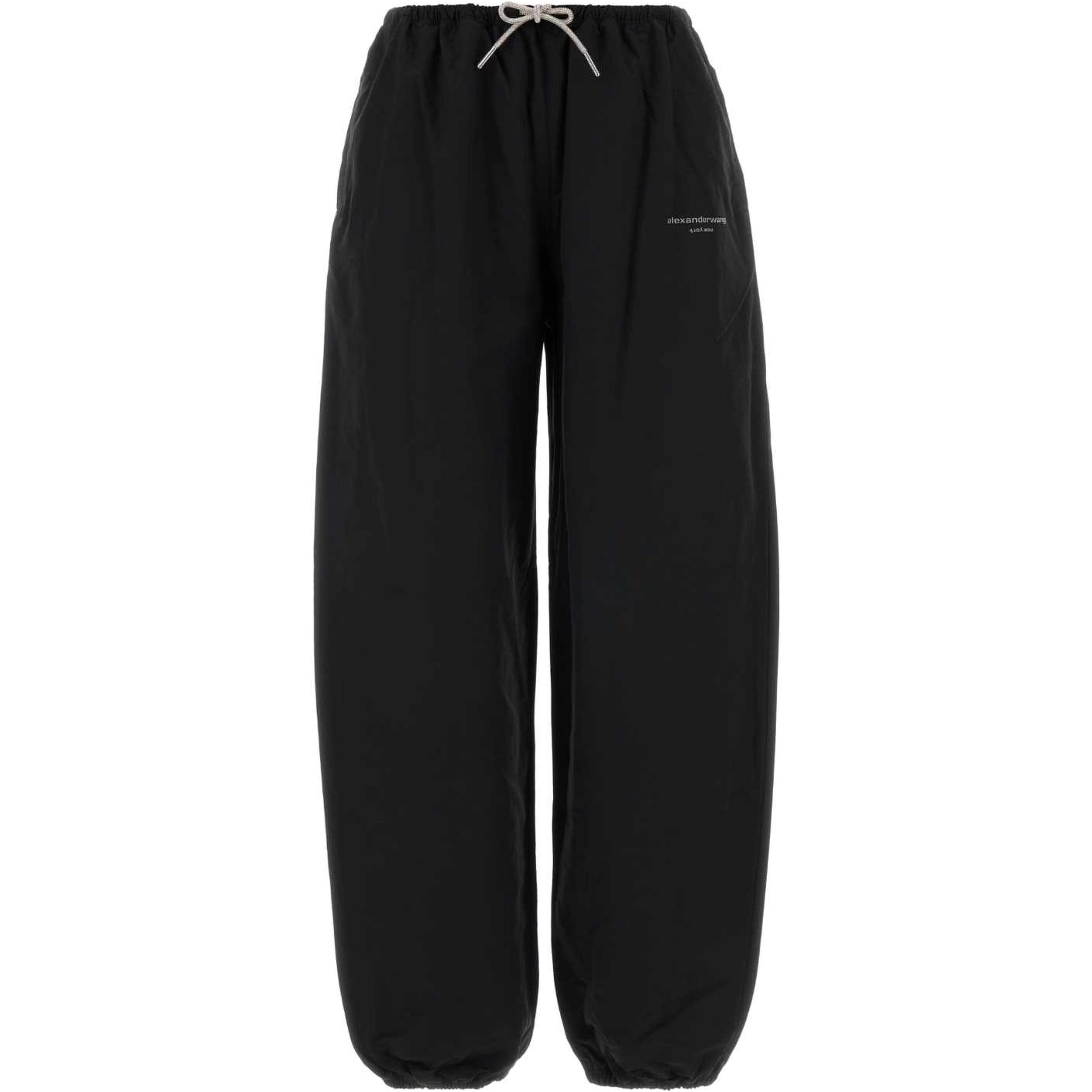 MID-RISE TRACK PANT W/ RHINESTONE DRAWCORD