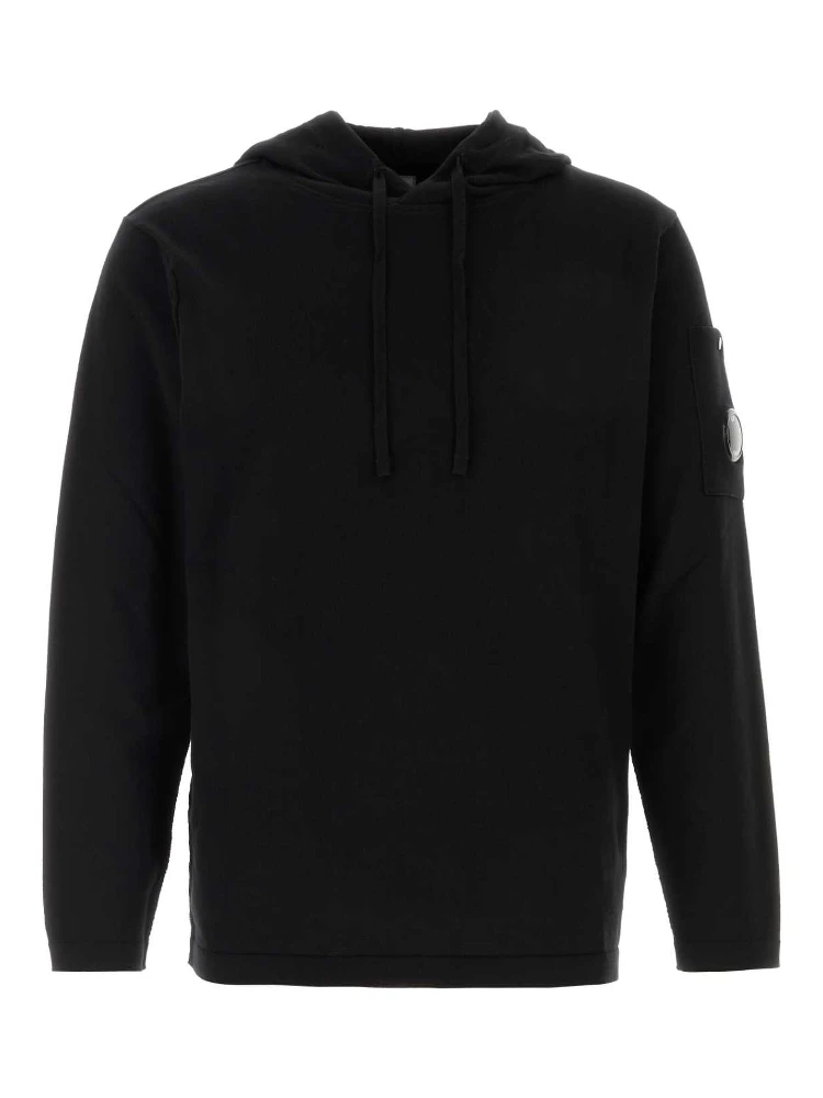 COTTON SEA ISLAND HOODED LENS SWEATER