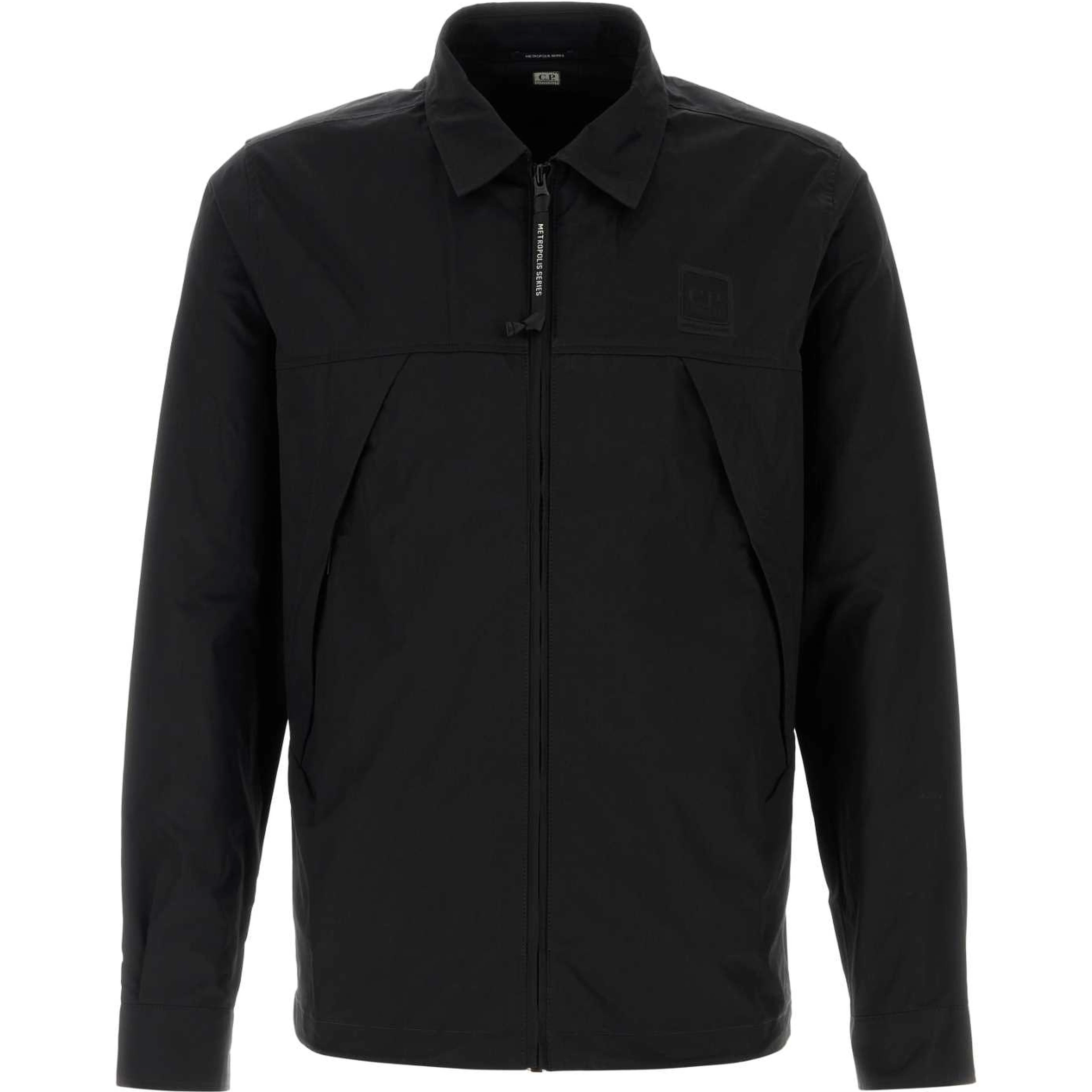 METROPOLIS SERIES GABARDINE ZIP OVERSHIRT