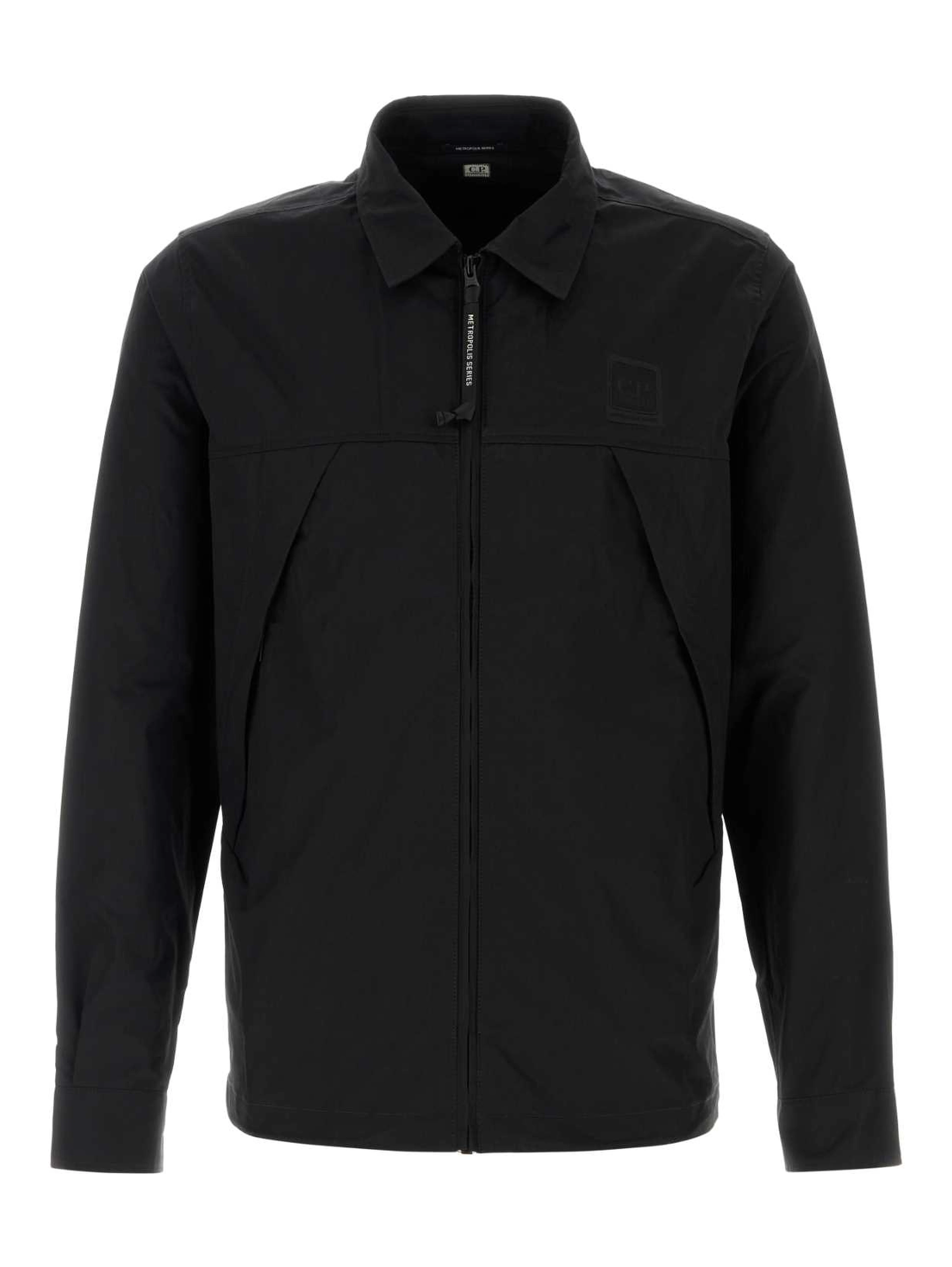 METROPOLIS SERIES GABARDINE ZIP OVERSHIRT