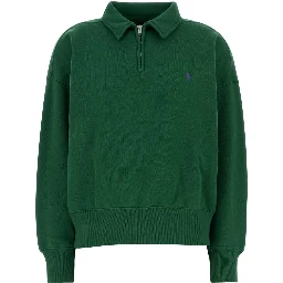 KNIT-HALF ZIP-SWEATSHIRT