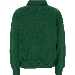 KNIT-HALF ZIP-SWEATSHIRT