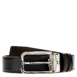 Rectangular 35 mm Belt in Meisterstück Leather