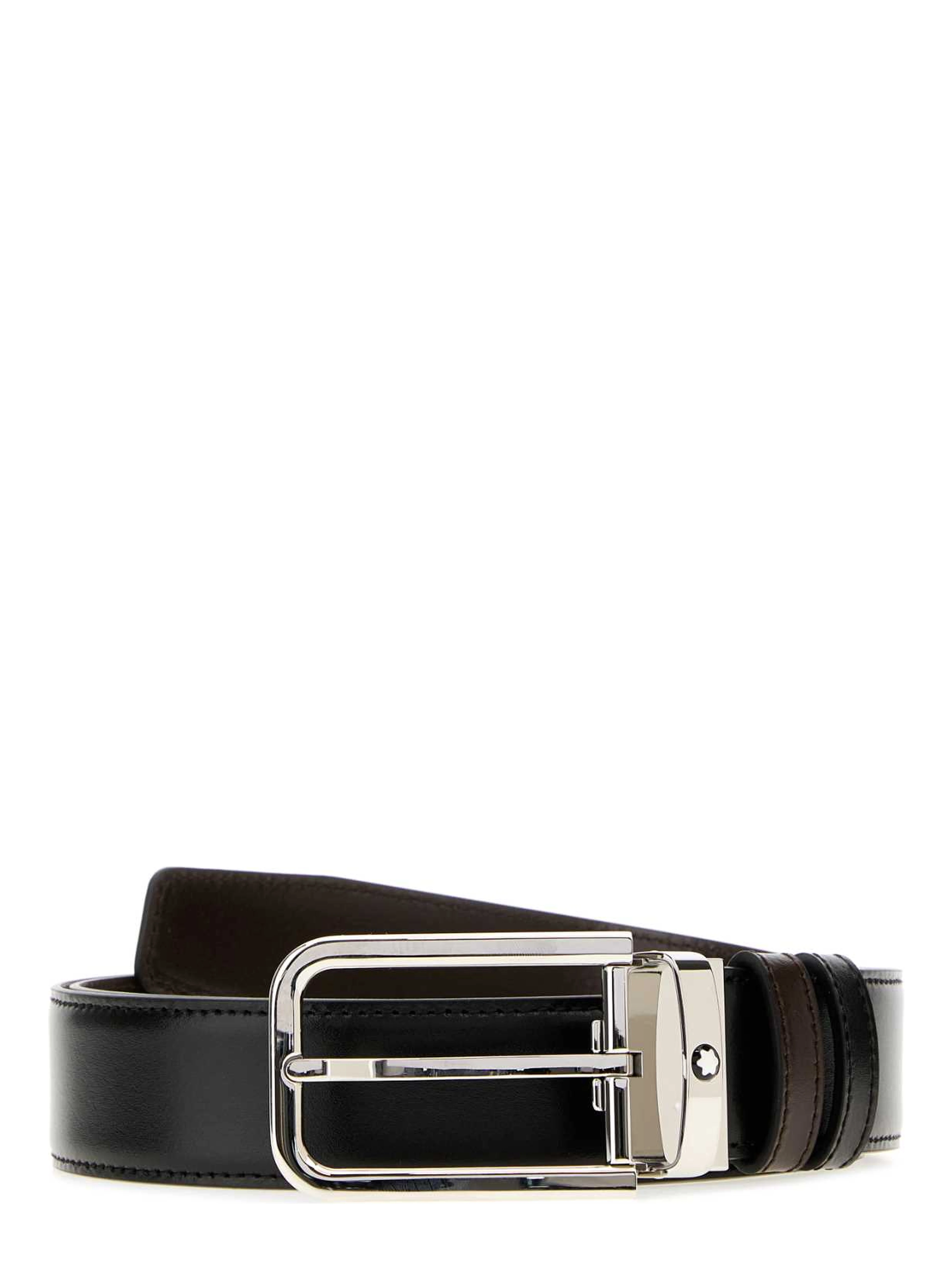 Rectangular 35 mm Belt in Meisterstück Leather
