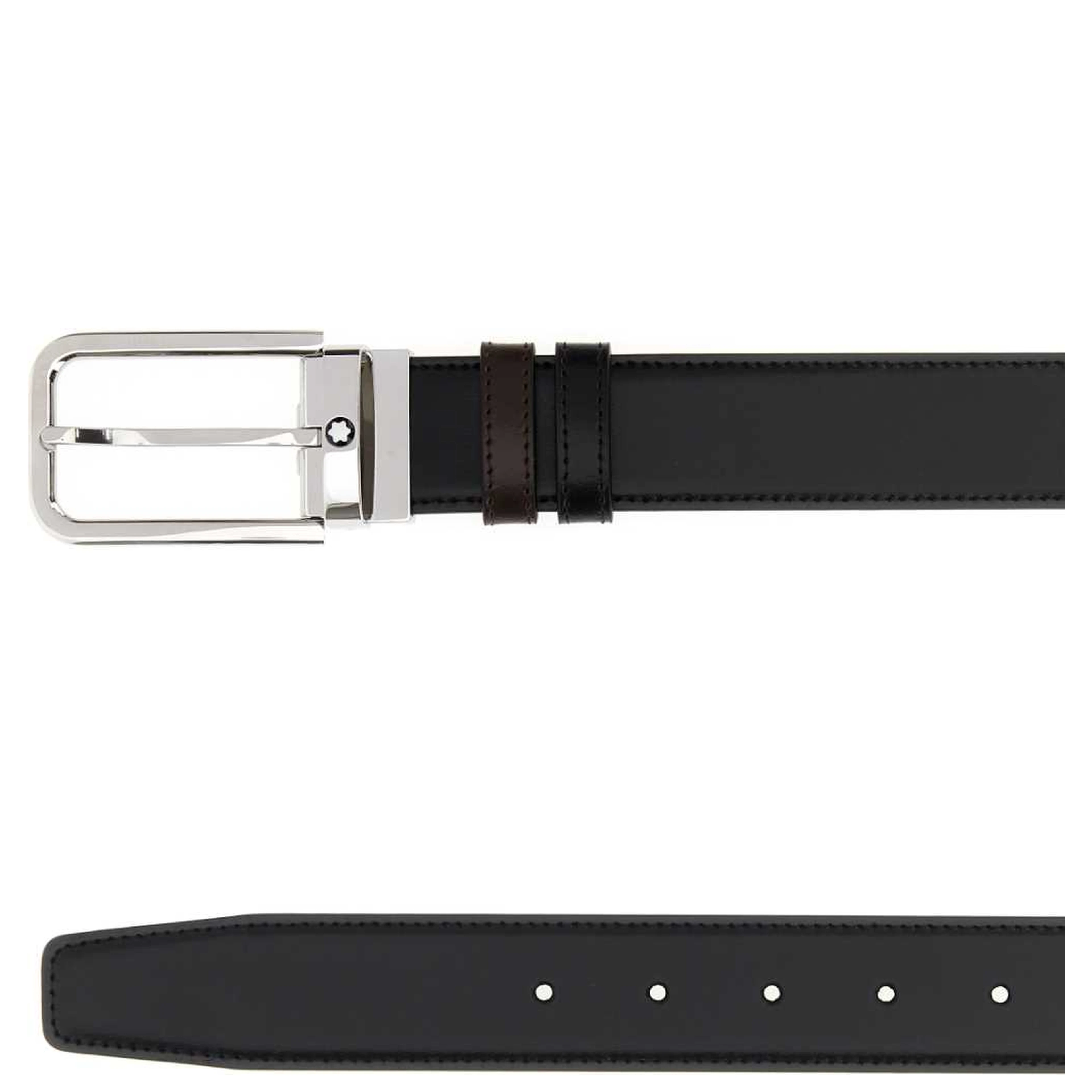 Rectangular 35 mm Belt in Meisterstück Leather