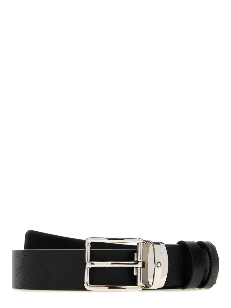 Everyday black/black 30mm reversible leather strap