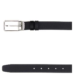 Rectangular 30 mm Belt in Grain Leather