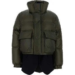 WOOL MELTON X PUFFER BLOUSON