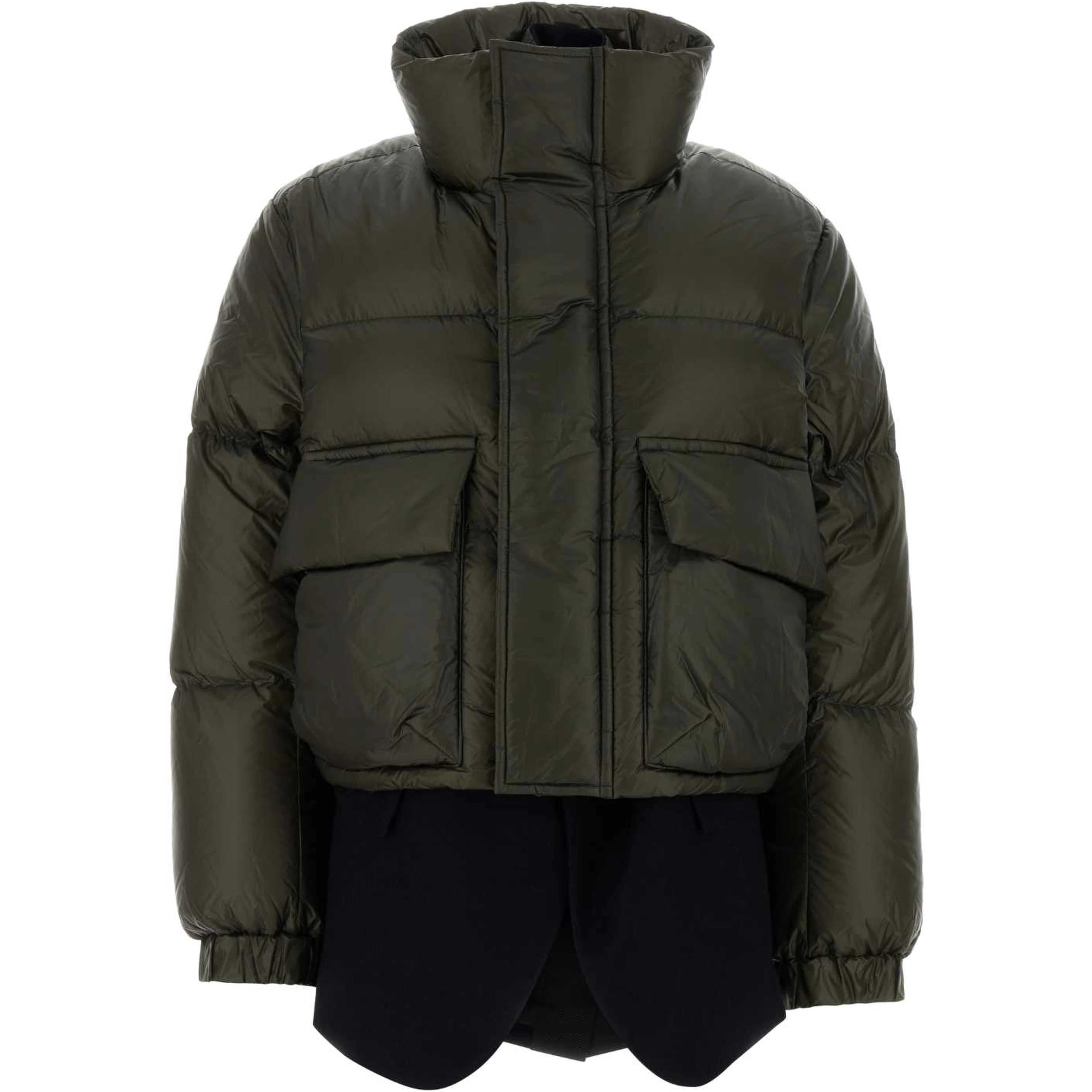 WOOL MELTON X PUFFER BLOUSON