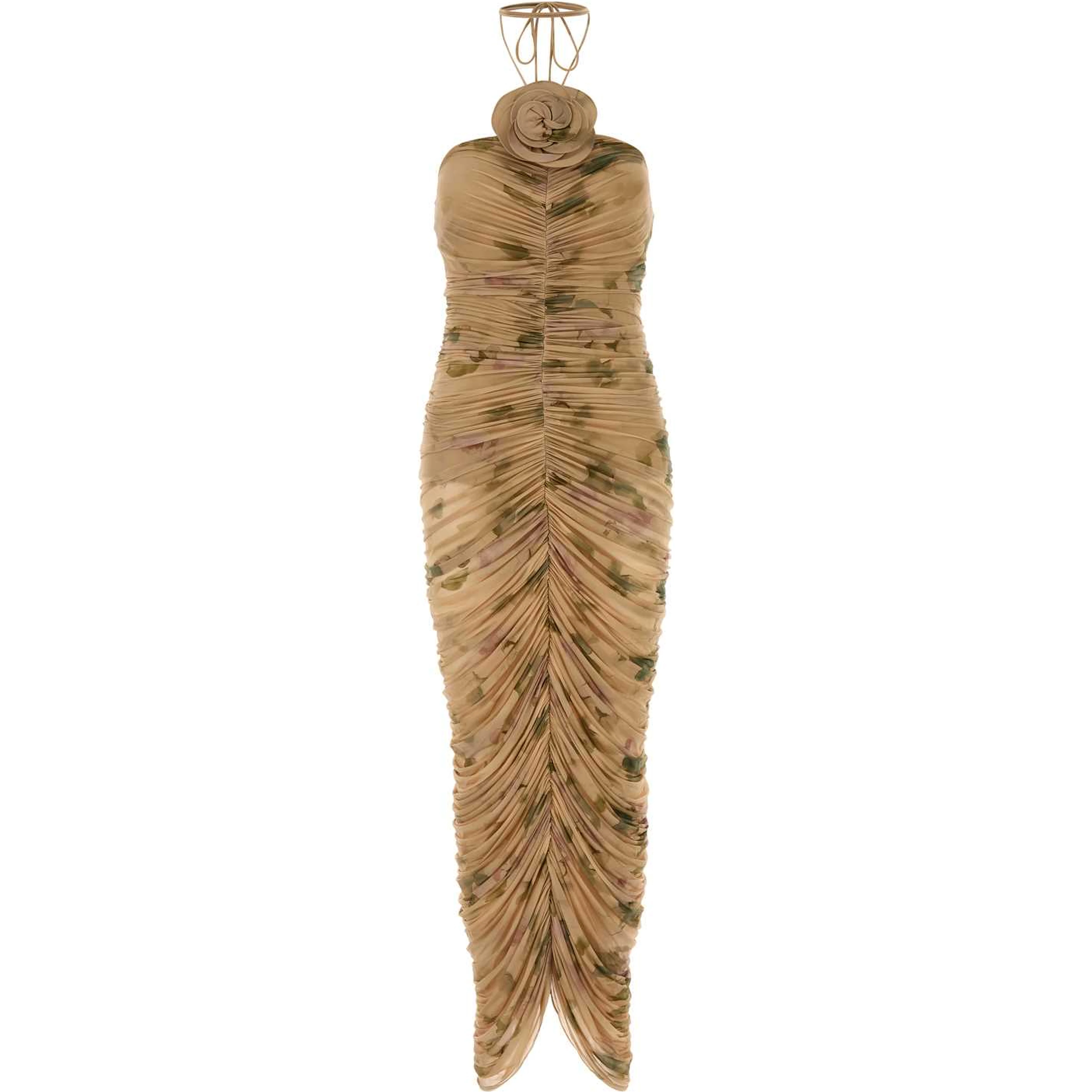 AW26 DRESS 37 BEIGE PRINT
