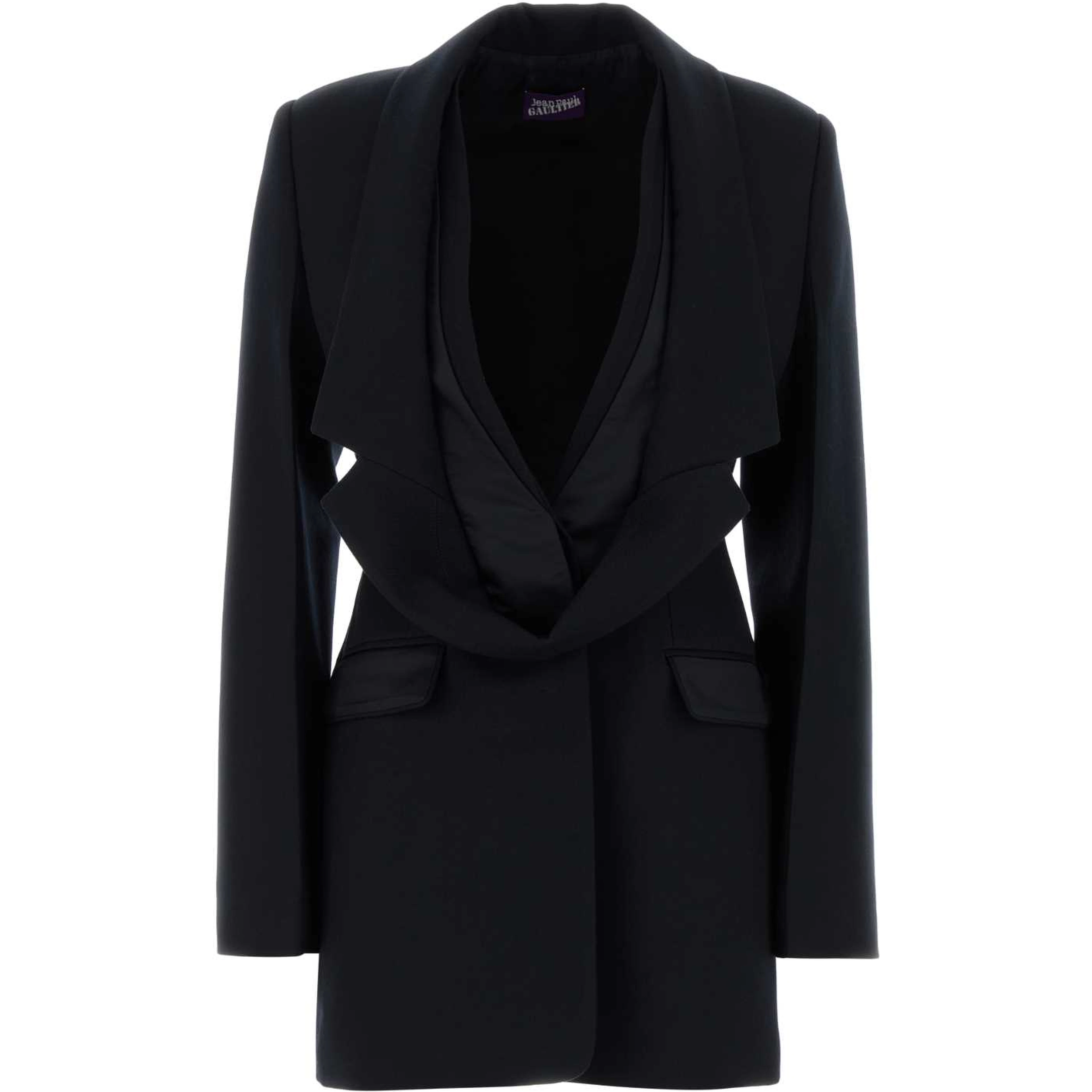 REVERSED COLLAR TAILORING FITTED JACKET