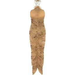 AW26 DRESS 37 BEIGE PRINT