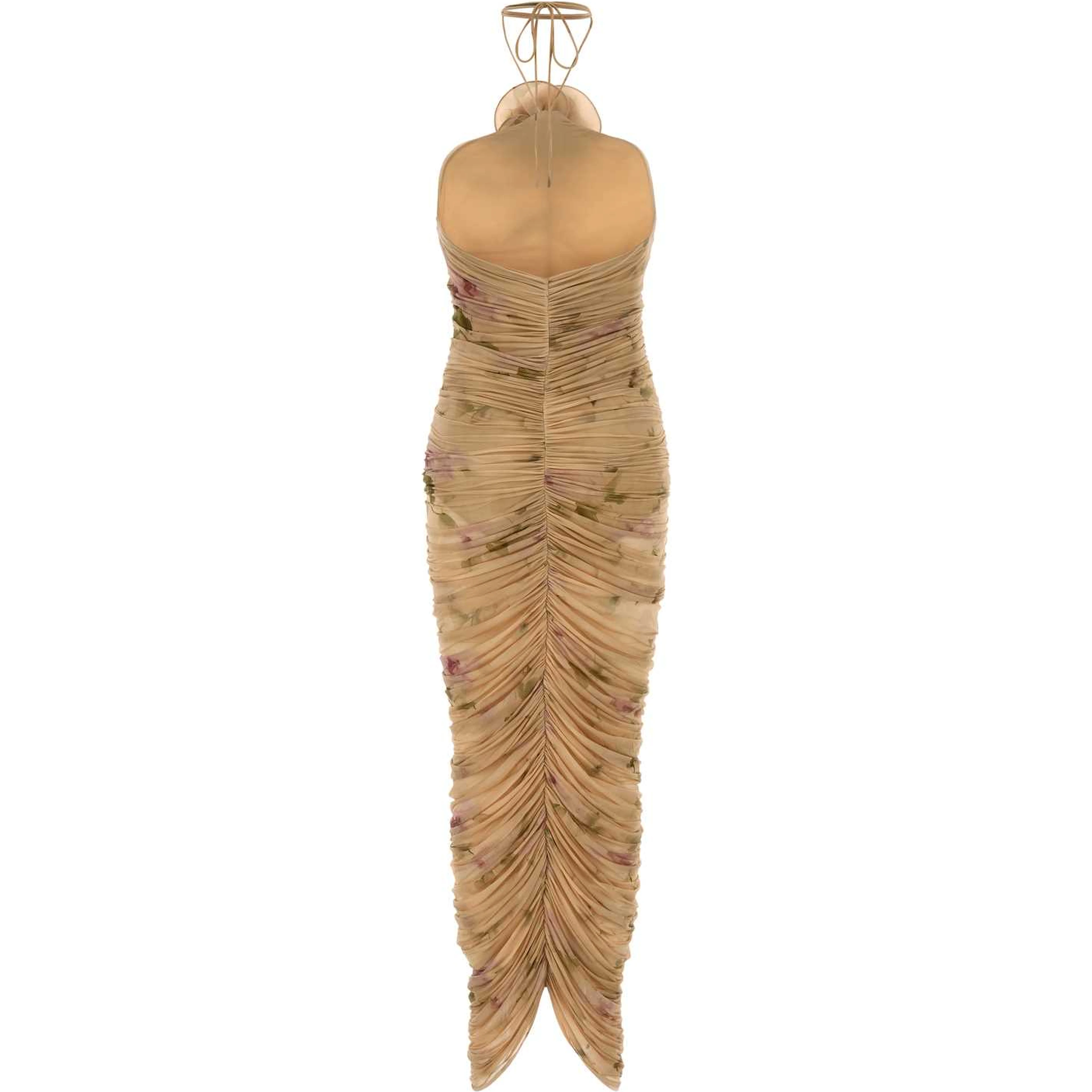 AW26 DRESS 37 BEIGE PRINT