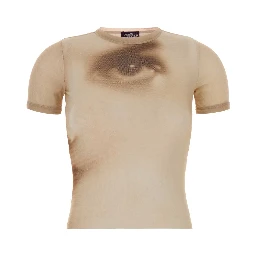 MESH BABY TEE PRINTED FACE
