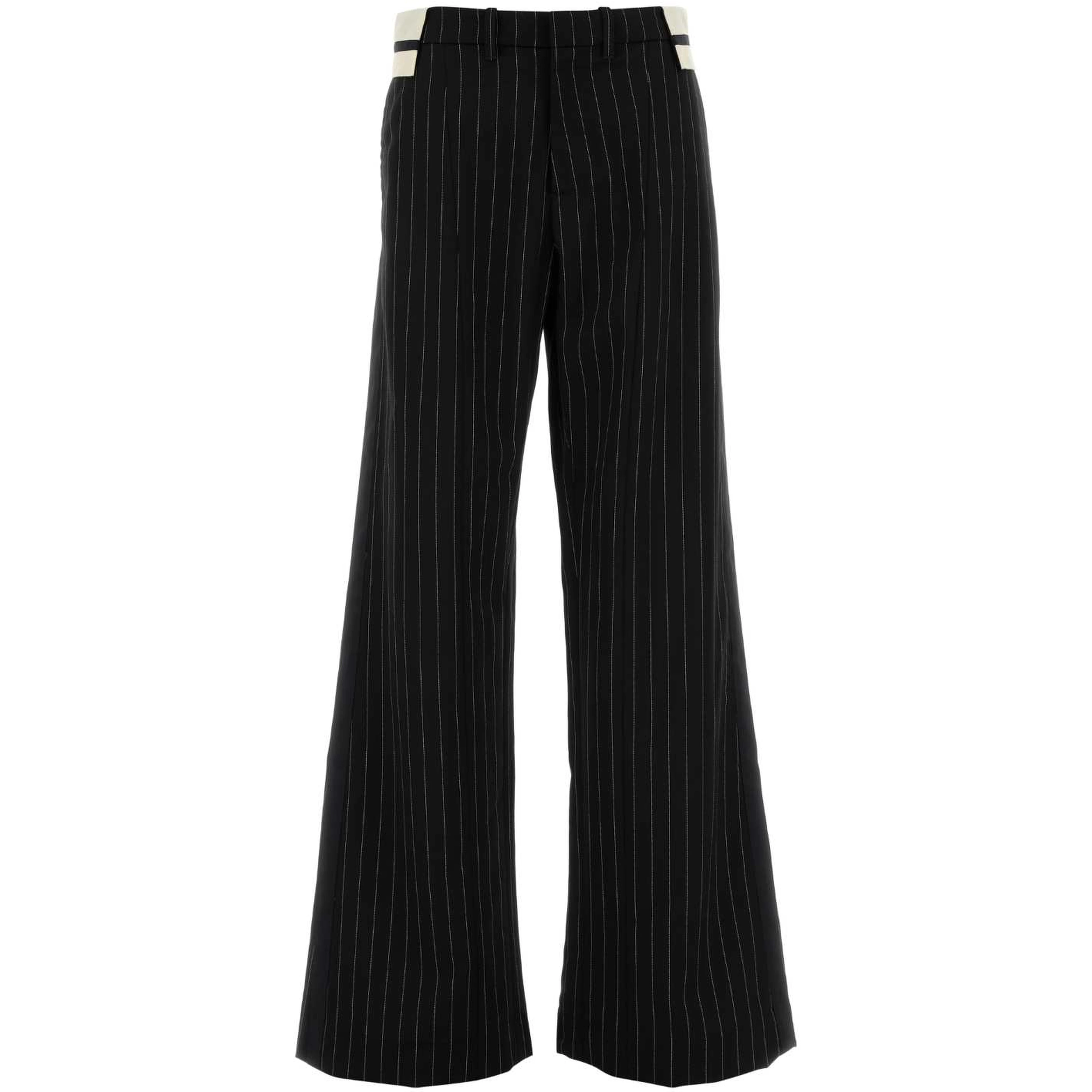 EXPOSED WAISTBAND TAILORING TROUSER