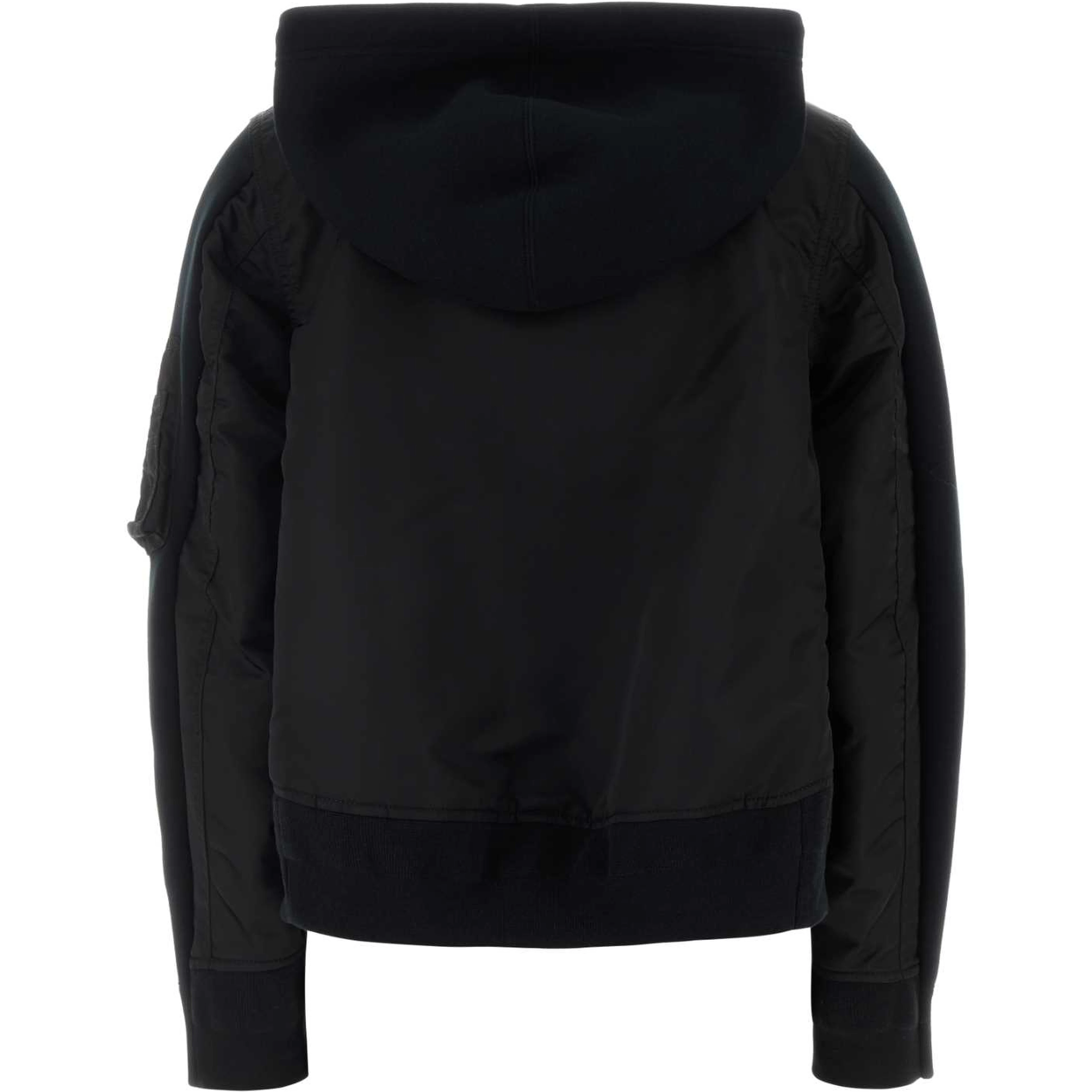 SPONGE SWEAT X NYLON TWILL HOODIE