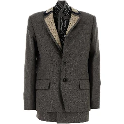 HERRINGBONE SUITING JACKET