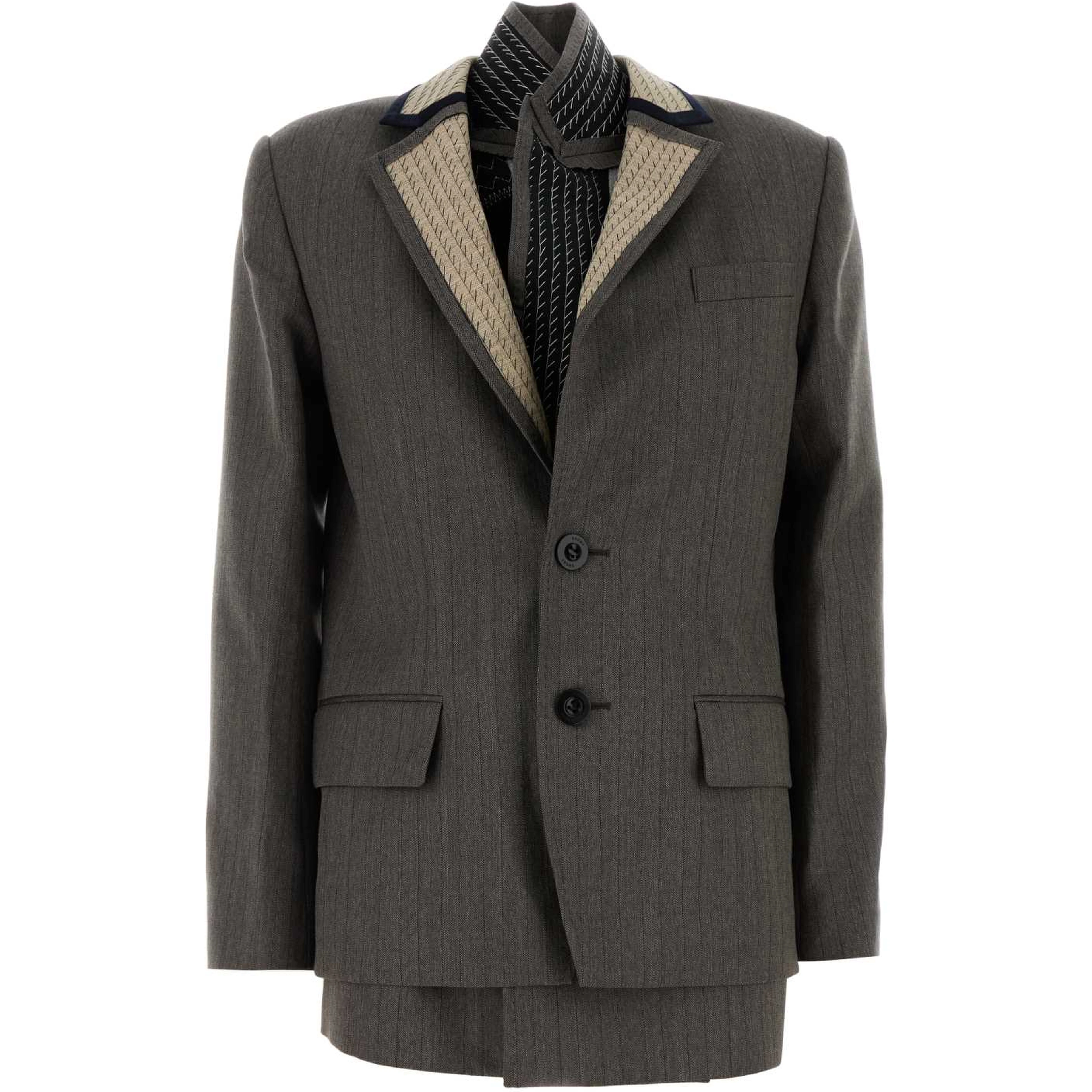 HERRINGBONE SUITING JACKET