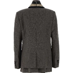 HERRINGBONE SUITING JACKET