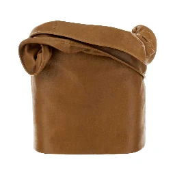 SS26 LEATHER 12 SKIRT CAMEL