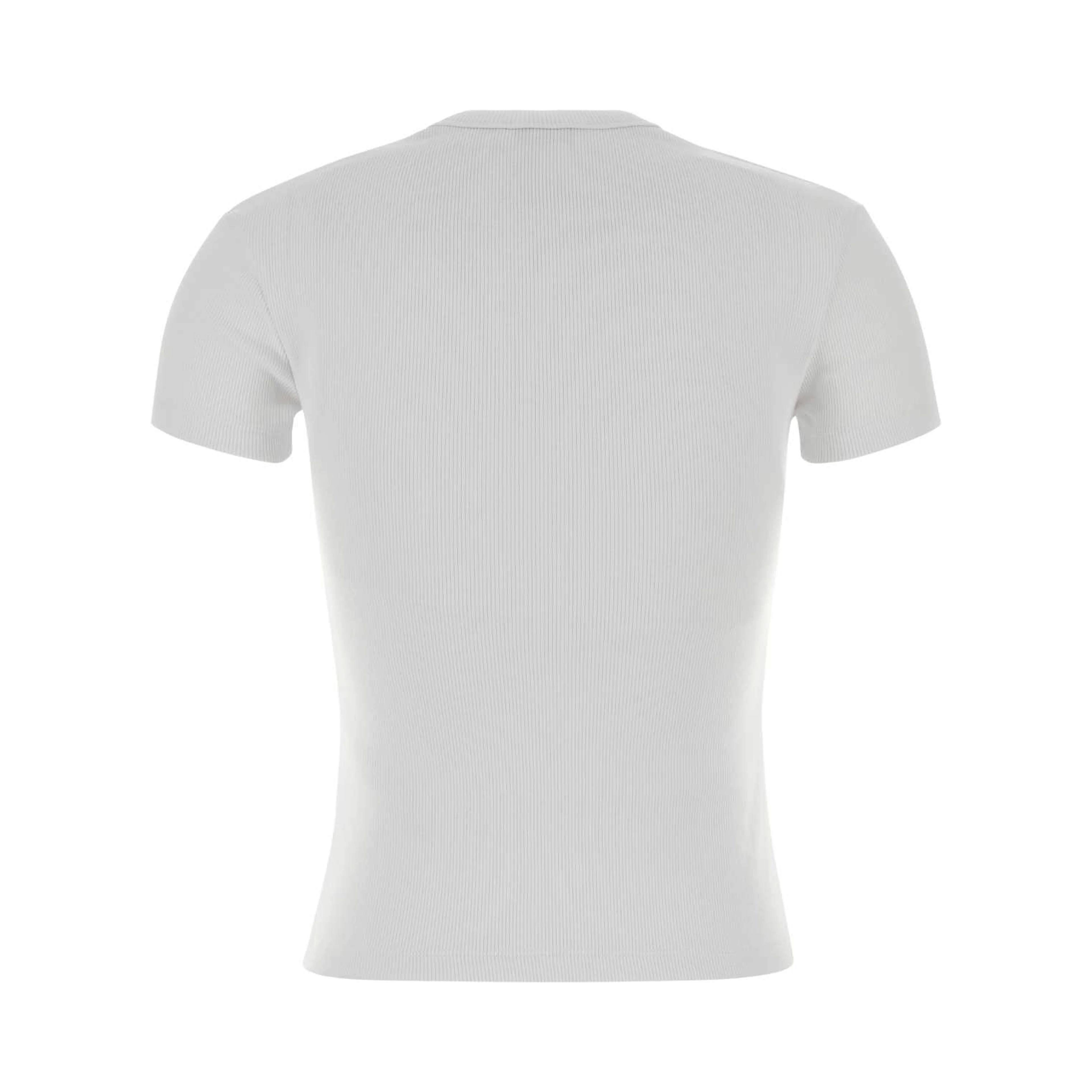 OFF STAMP RIB BASIC TEE WHITE BLACK