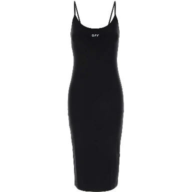 off stamp sleek midi dress