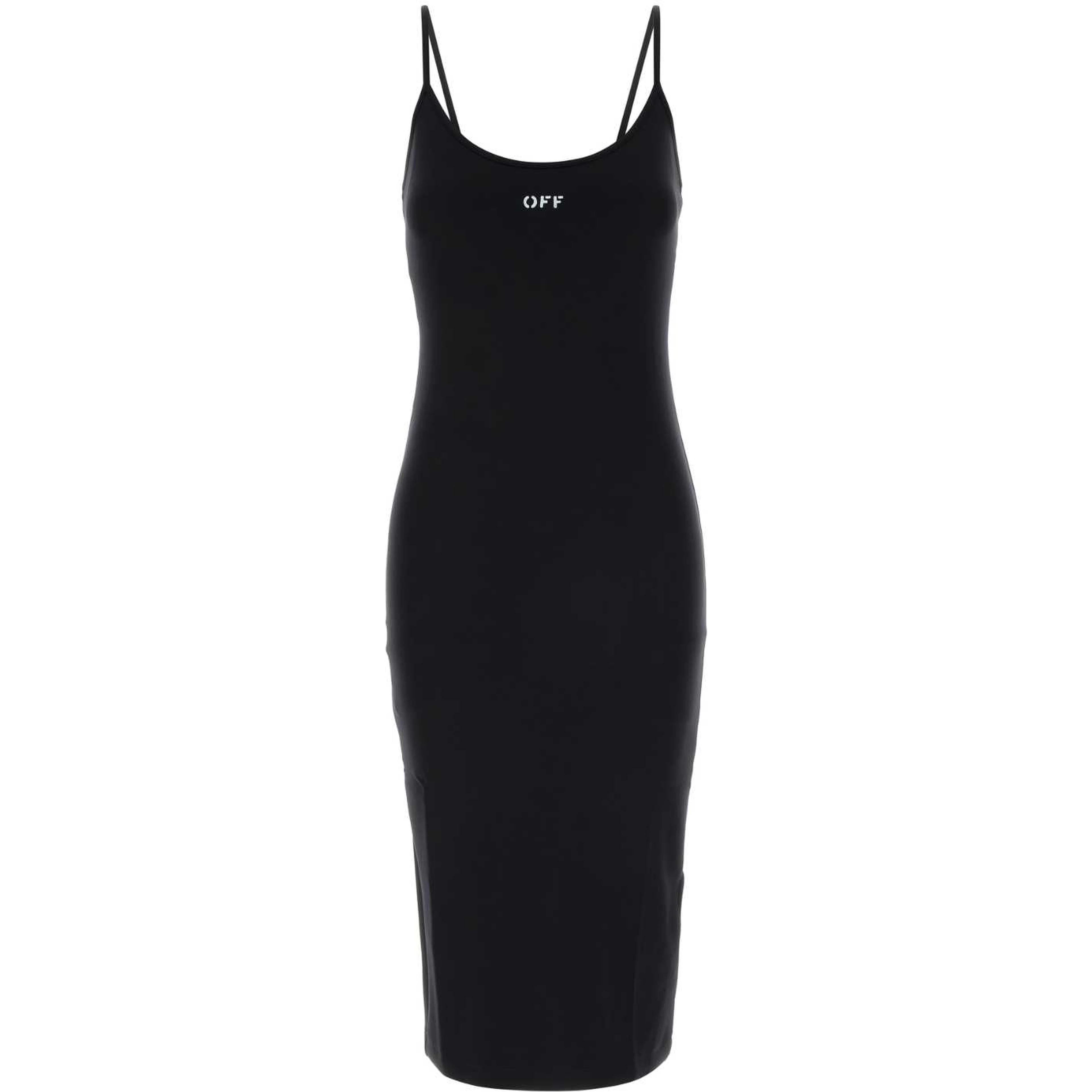 off stamp sleek midi dress