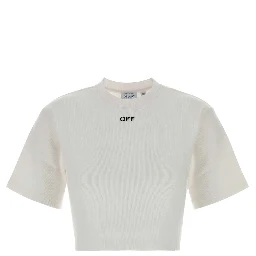 off stamp rib cropped tee