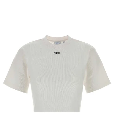 off stamp rib cropped tee