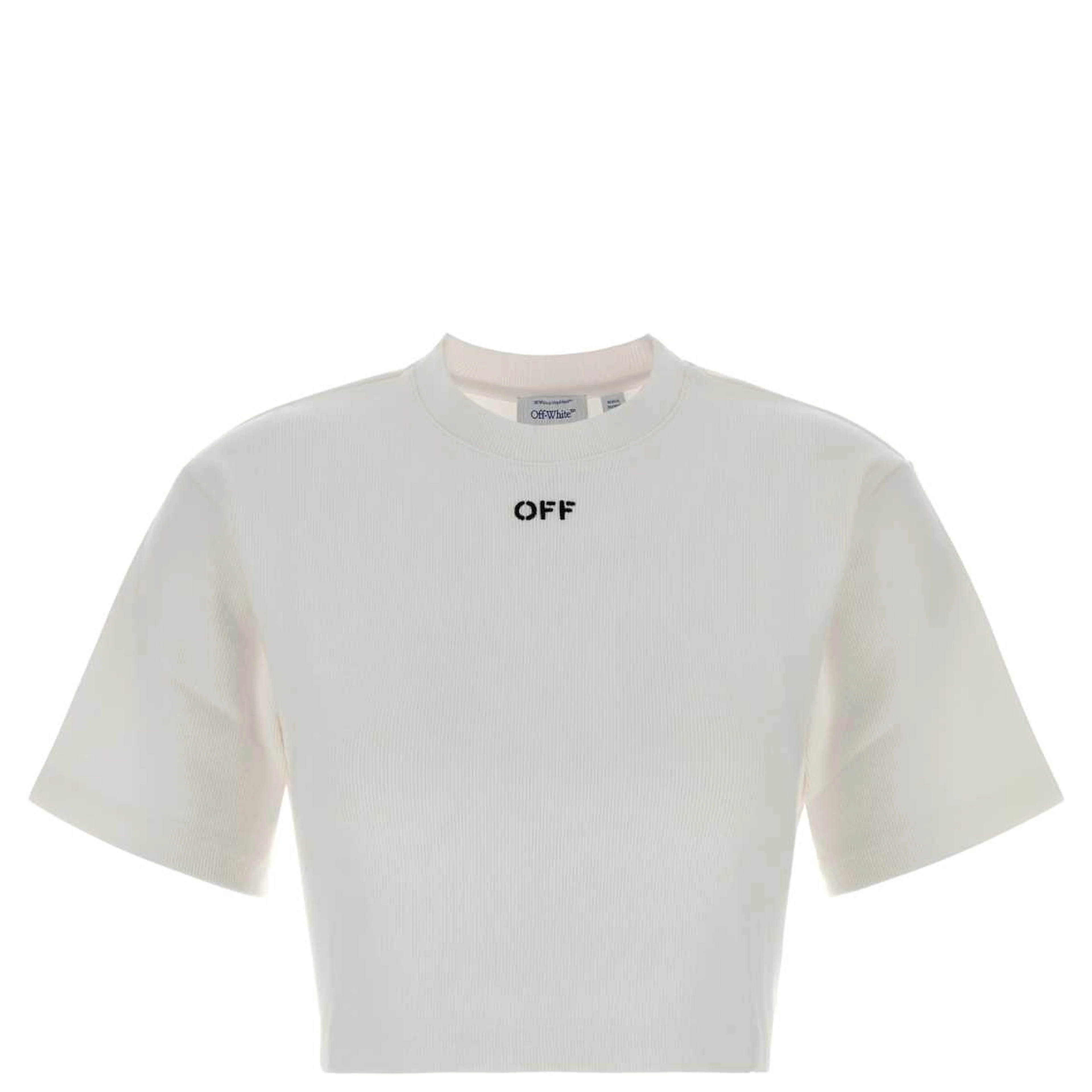 off stamp rib cropped tee