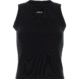 off stamp rib round tank top