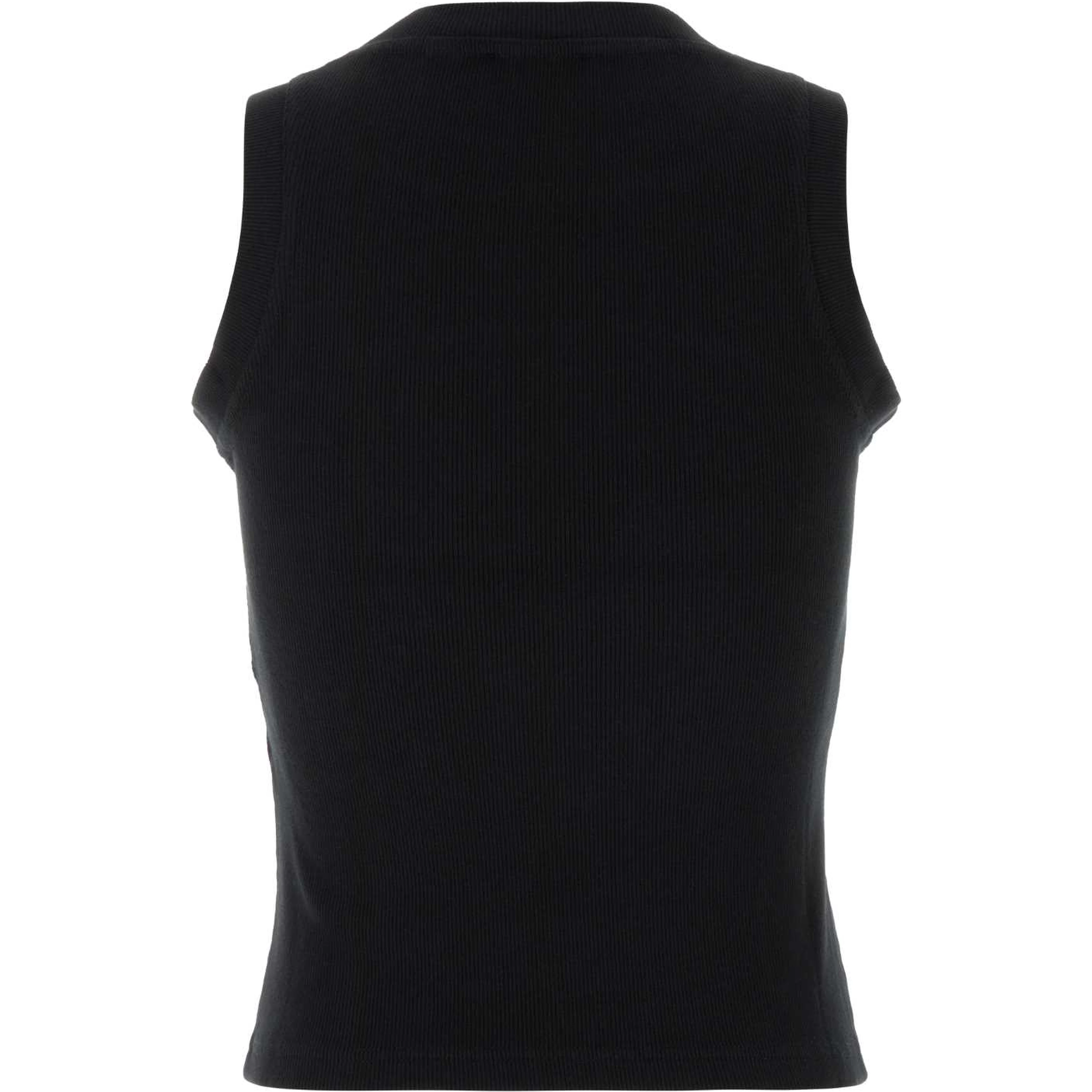 off stamp rib round tank top