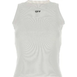 off stamp rib round tank top