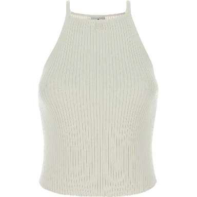 CIRCLE RIB KNIT TOP