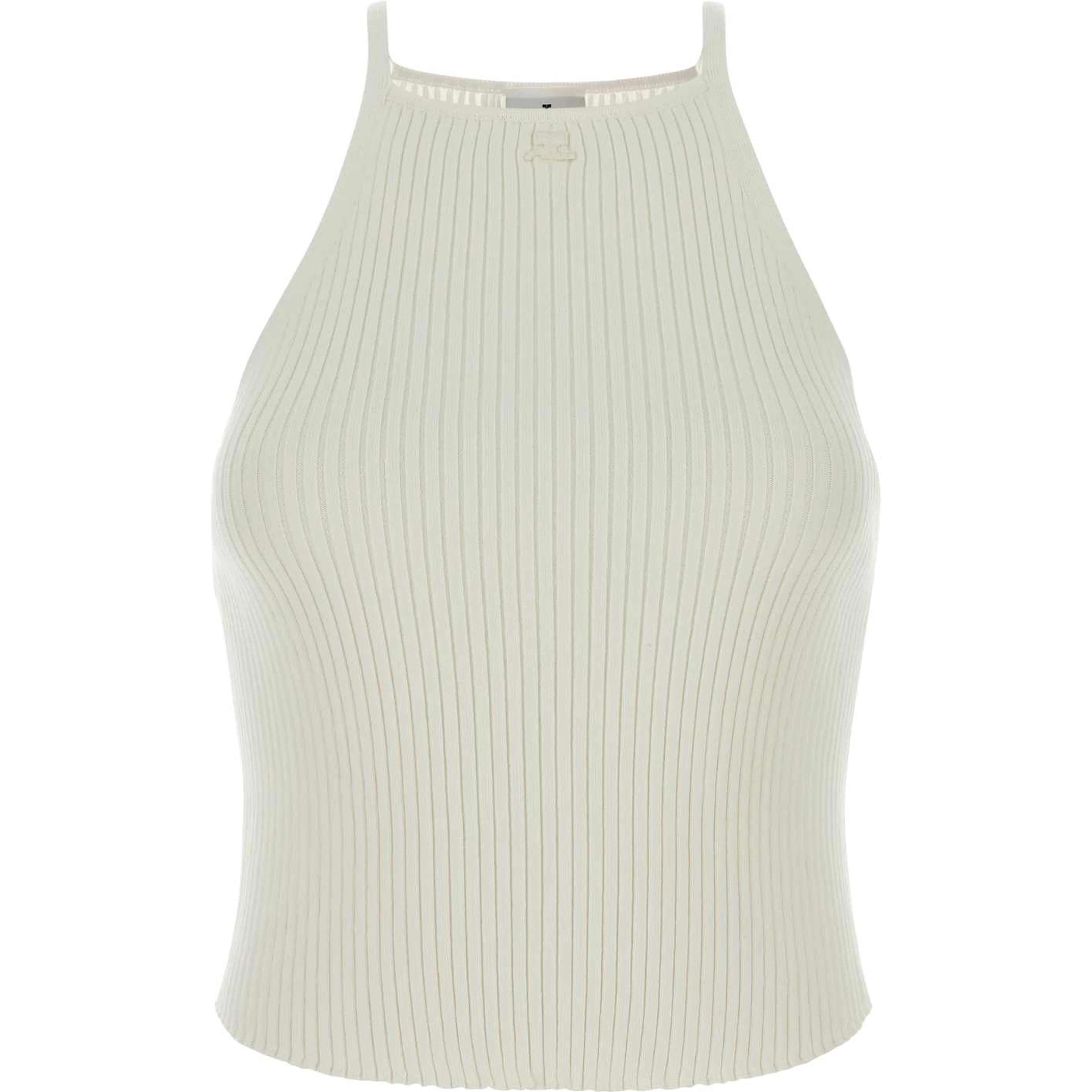 CIRCLE RIB KNIT TOP