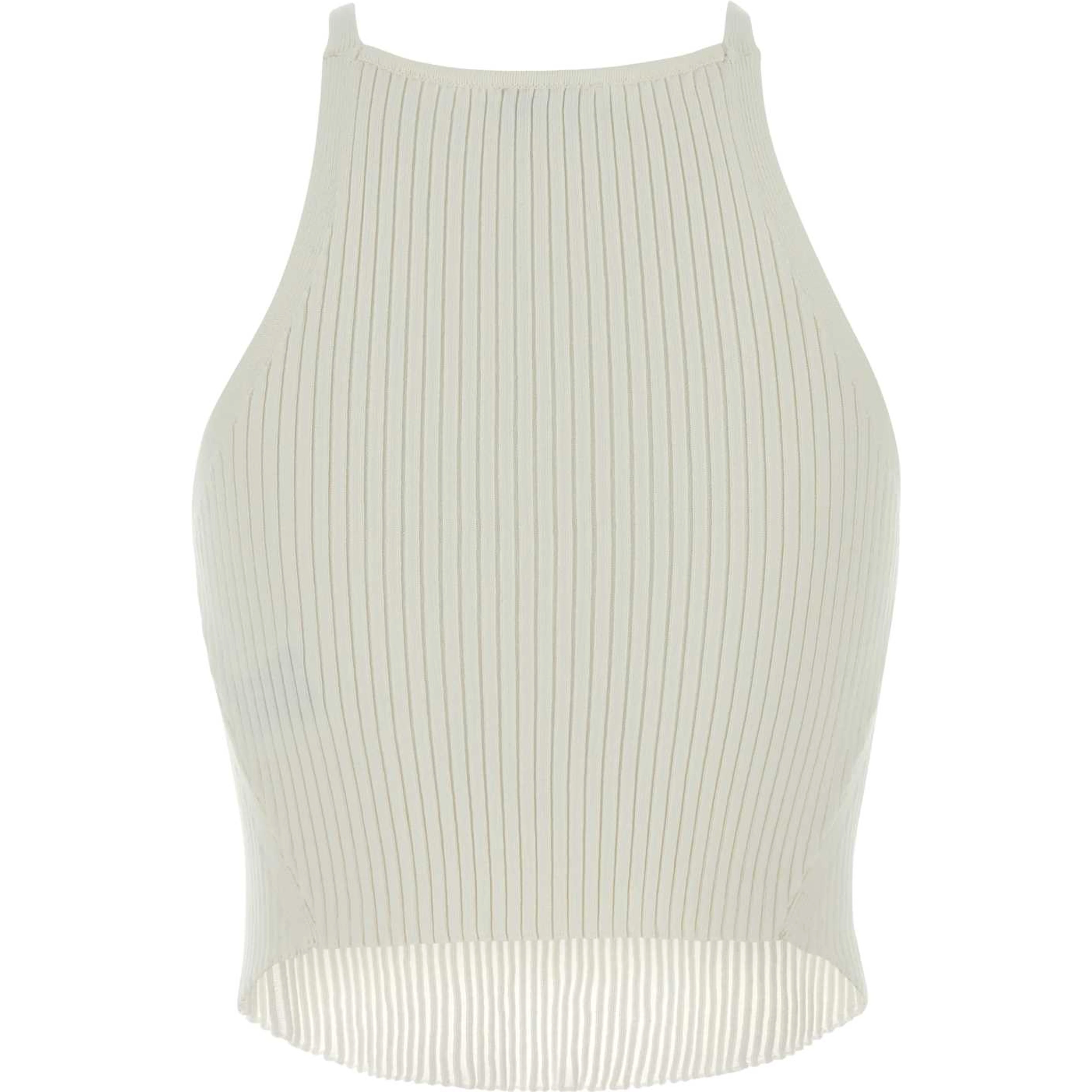 CIRCLE RIB KNIT TOP