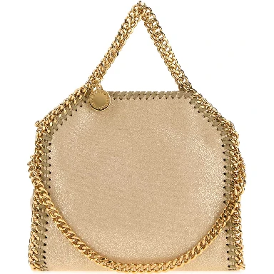 Falabella Tiny Bag Eco Shiny Dotted Chamois W/Gold