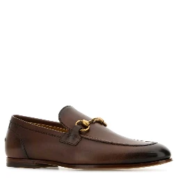 LEATHER UPPER AND SOLE MOCCASIN