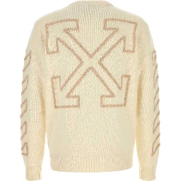 DIAG ARROW FUZZY KNIT CREWNECK