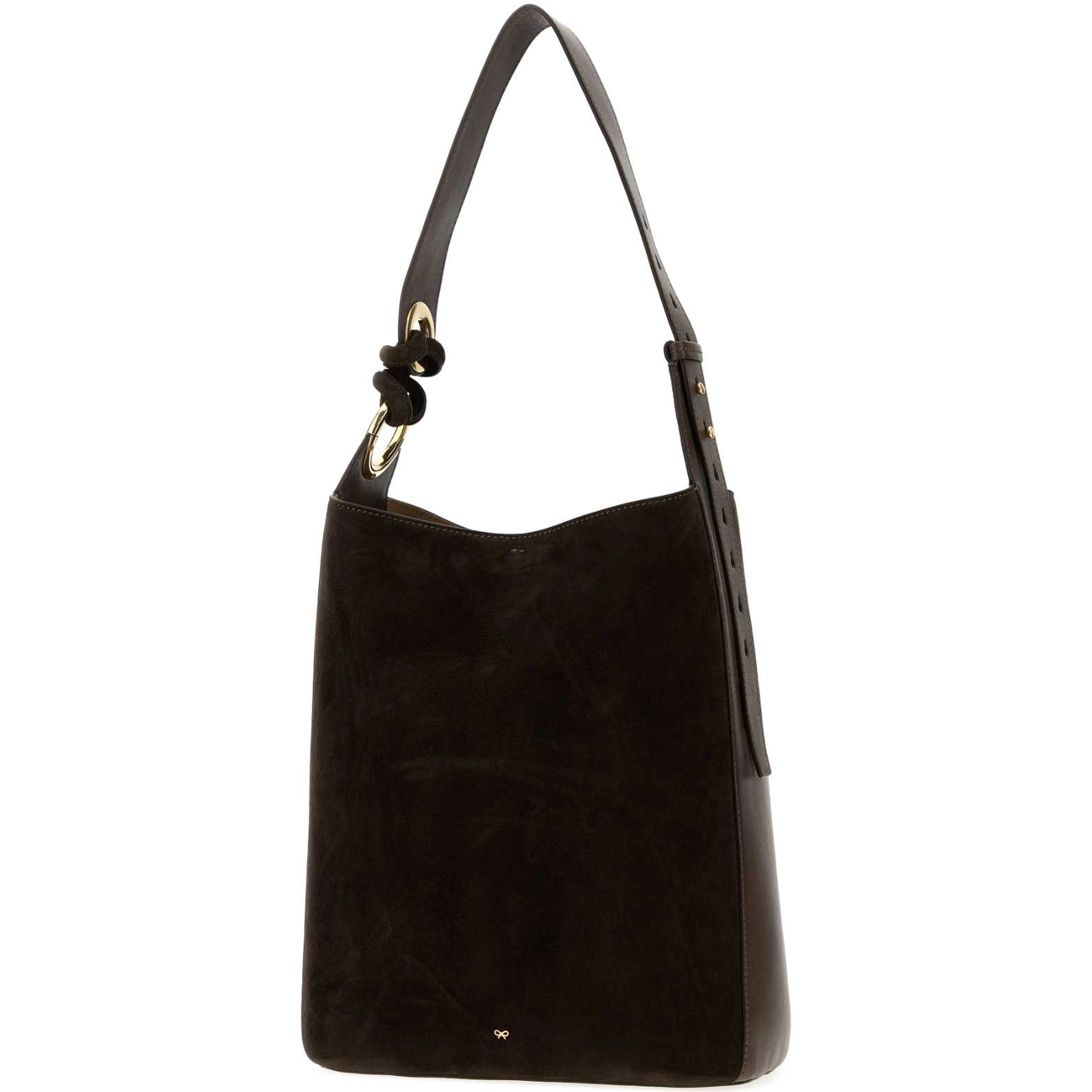 RINGO SHOULDER BAG IN SILKY CALF WITH SUEDE