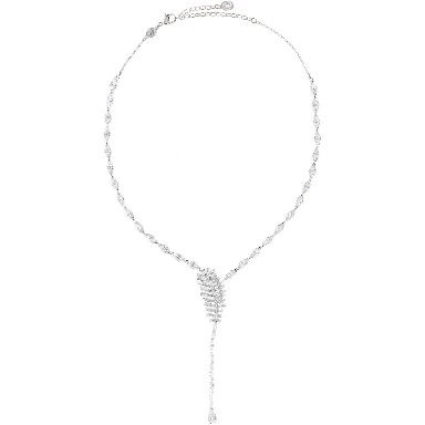 VIENNA:NECKLACE WHI/RHS