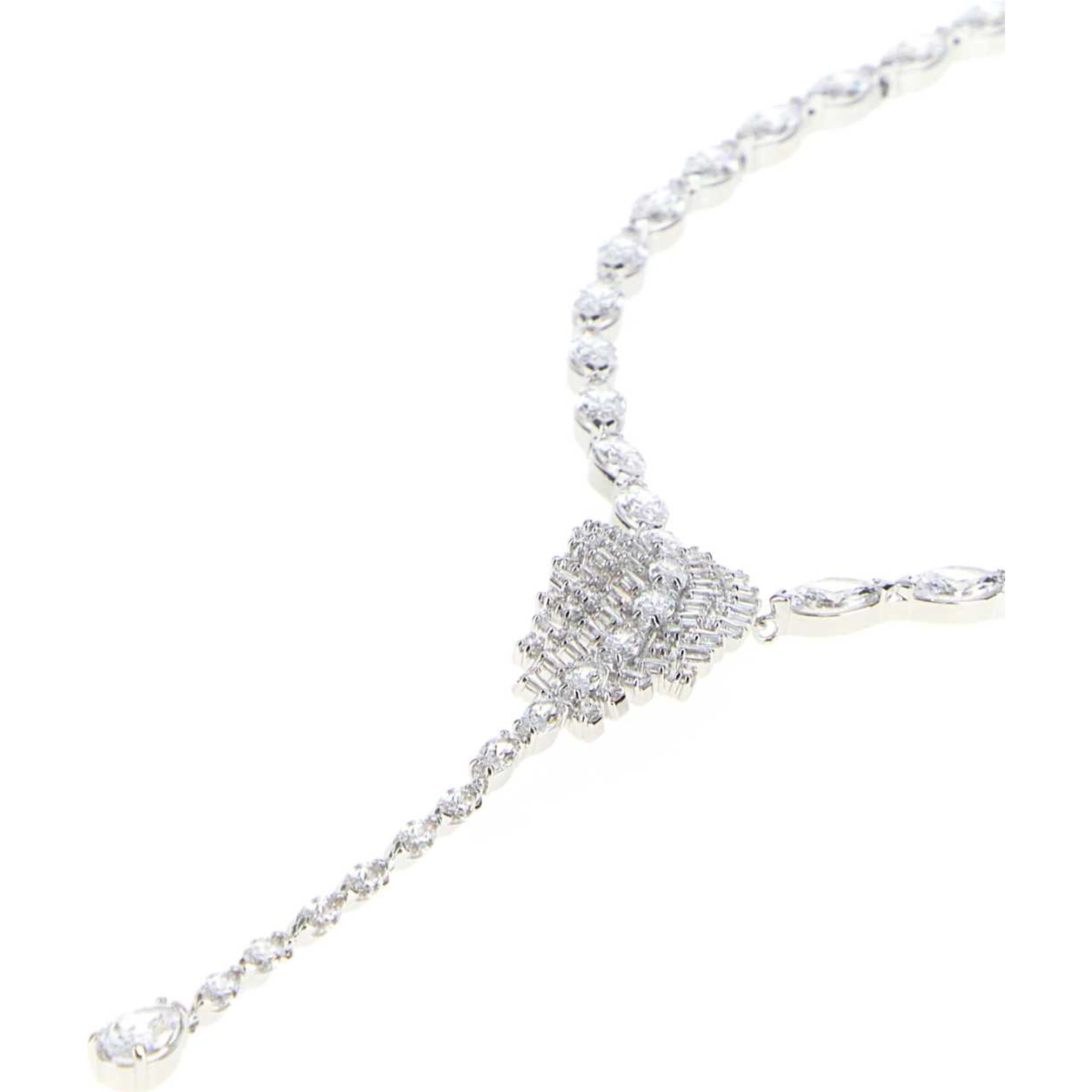 VIENNA:NECKLACE WHI/RHS