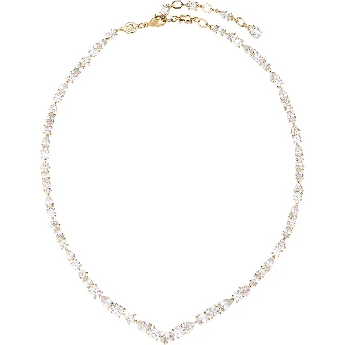 MESMERA:NECKLACE V WHITE/GOS