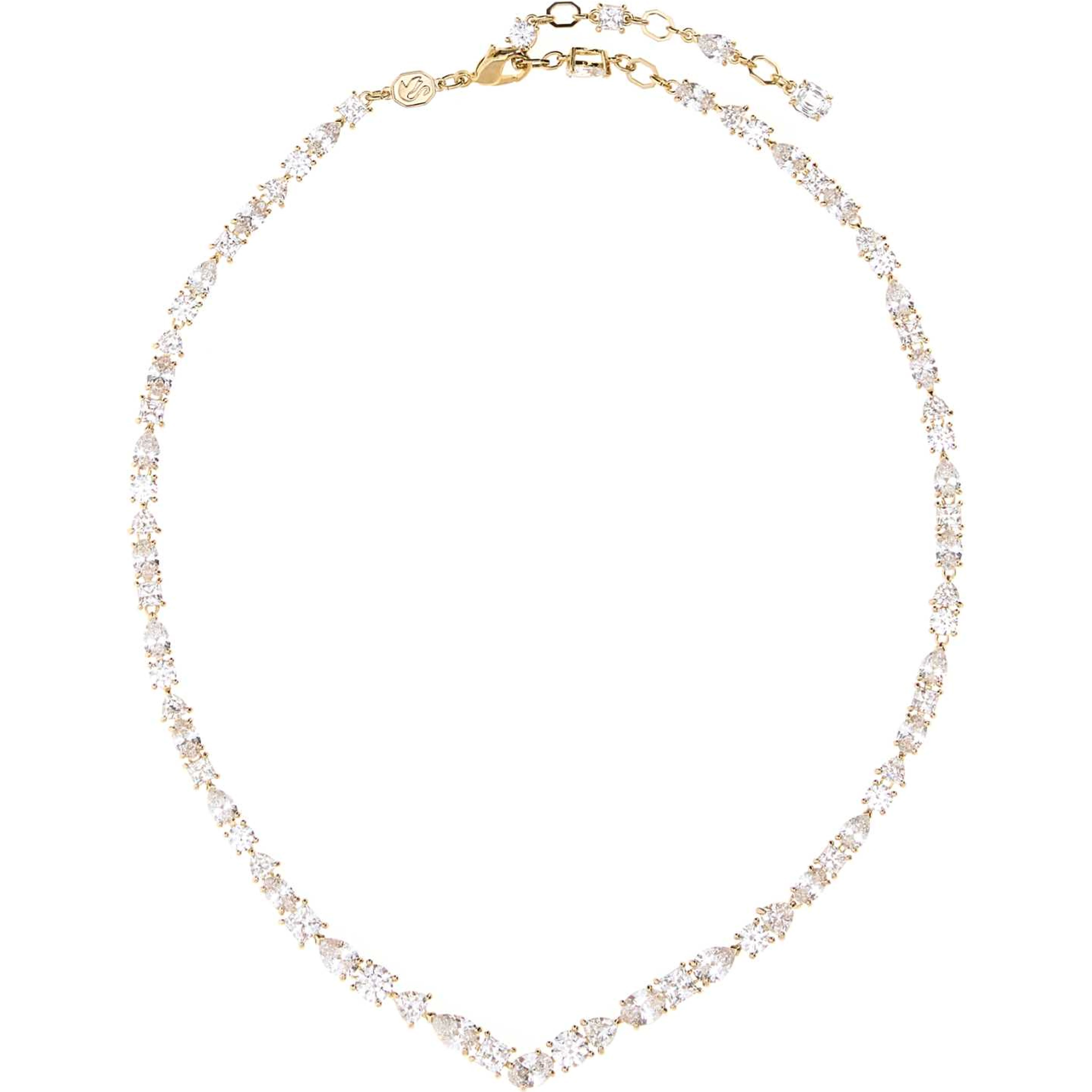 MESMERA:NECKLACE V WHITE/GOS