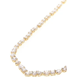 MESMERA:NECKLACE V WHITE/GOS