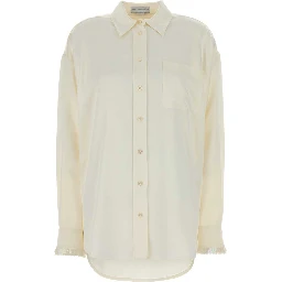 Emb Cuff Satin Pj Top