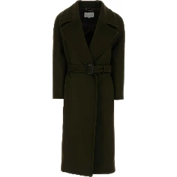 Brushed Wool Long Coat
